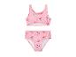 Maillot de bain bikini rose pour enfant avec motif cerises