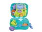 Ensemble de jouets de bain ouvert avec baleine, étoile de mer et autres accessoires marins.