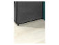 Housse de protection grise en tissu pour lave-linge.