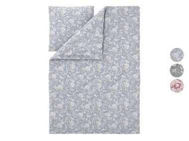LIVARNO® Parure de lit ou parure de lit double face en satin, 140 x 200 cm
