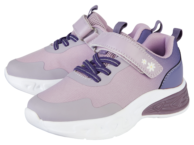 Chaussures de sport pour enfants violettes.