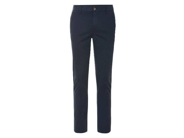 Pantalon chino bleu marine élégant pour homme.