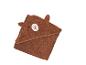 Serviette de bain à capuche marron pour bébé avec motif ours