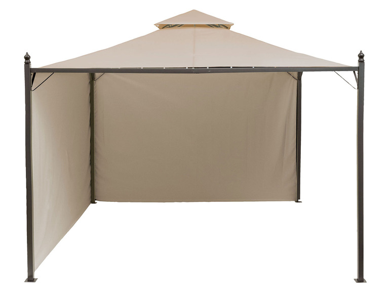 Aller en mode plein écran : LIVARNO home Tonnelle de jardin, 2,95 x 2,95 x 2,6 m, beige/anthracite - Image 2