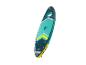 Planche de paddle gonflable Crivit turquoise et jaune.