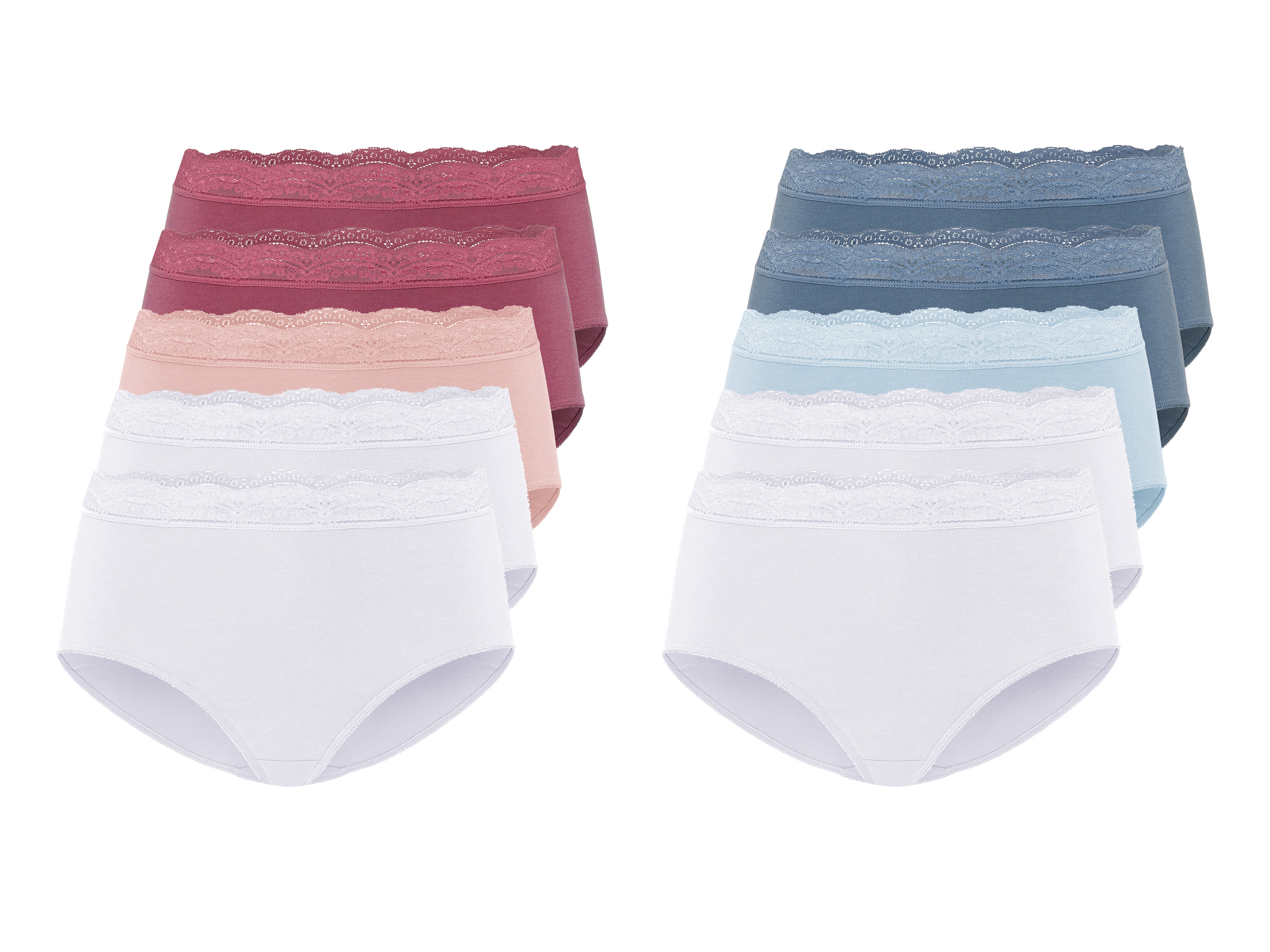 esmara® Lot de 5 culottes en dentelle femme