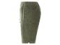 Shorts en velours côtelé vert olive.