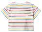 T-shirt à manches courtes rayé coloré pour enfants.