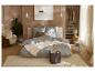 Parure de lit douce en flanelle fine LIVARNO® d'un gris élégant dans la chambre.