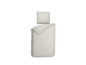 Une couette beige avec un motif ondulé et un oreiller assorti.