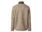 Veste polaire beige à col montant.