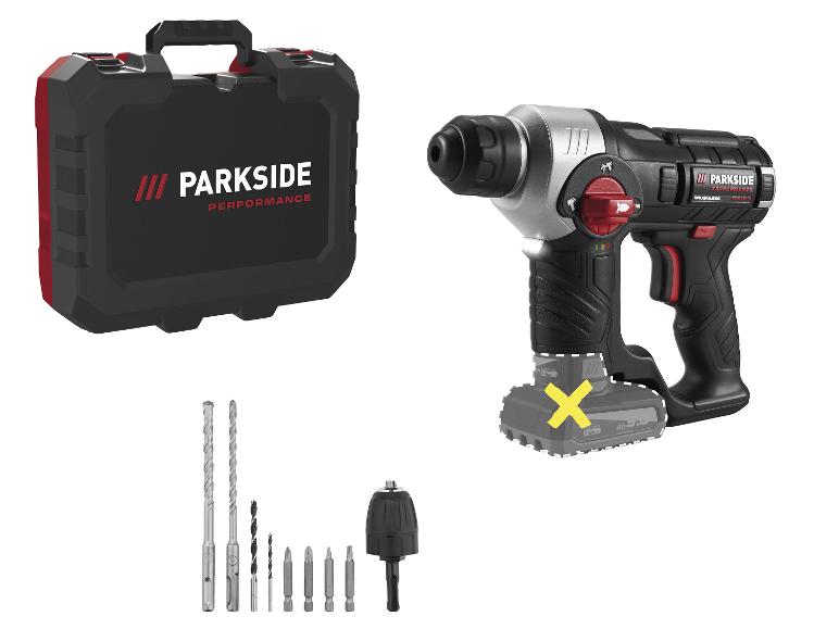 Perforateur sans fil avec mallette, forets et embouts.