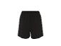 Short de sport noir avec taille élastique, pour homme ou femme.