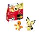 Mega Construx Pokémon avec des figurines de Salamèche et Pichu.