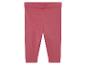 Leggings rose bébé, doux et confortables.