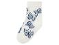 Chaussette blanche pour enfant avec motif papillons bleus