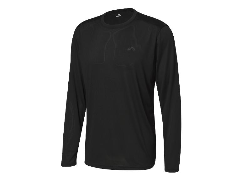 T-shirt manches longues noir Crivit pour homme.