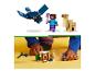 Ensemble LEGO Minecraft avec un Enderman volant, un lama et une figurine.