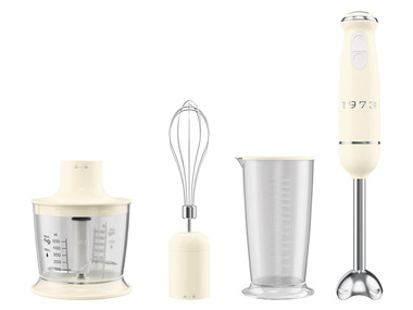 SILVERCREST® KITCHEN TOOLS Set mixeur plongeant Chrome Retro 1973 (crème)