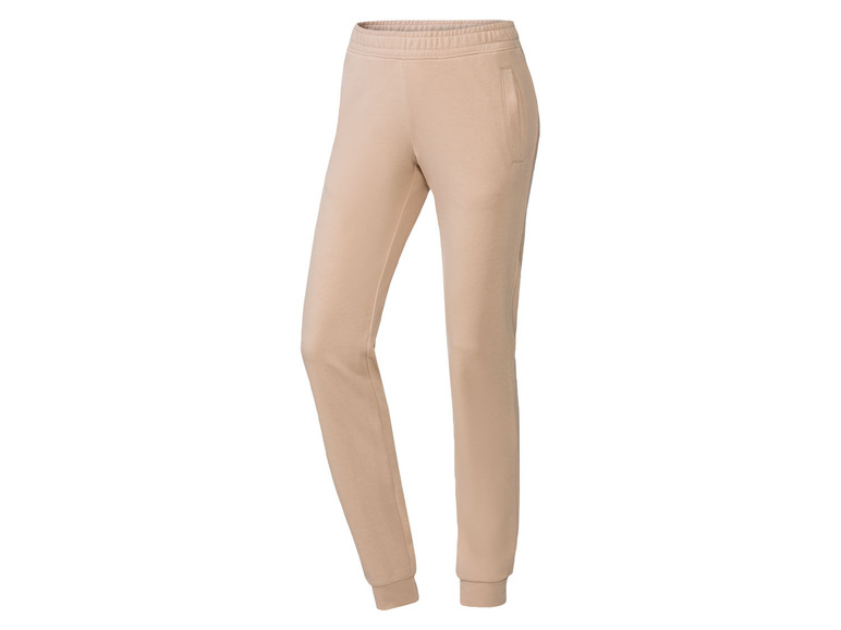 Pantalon de jogging beige pour femme.