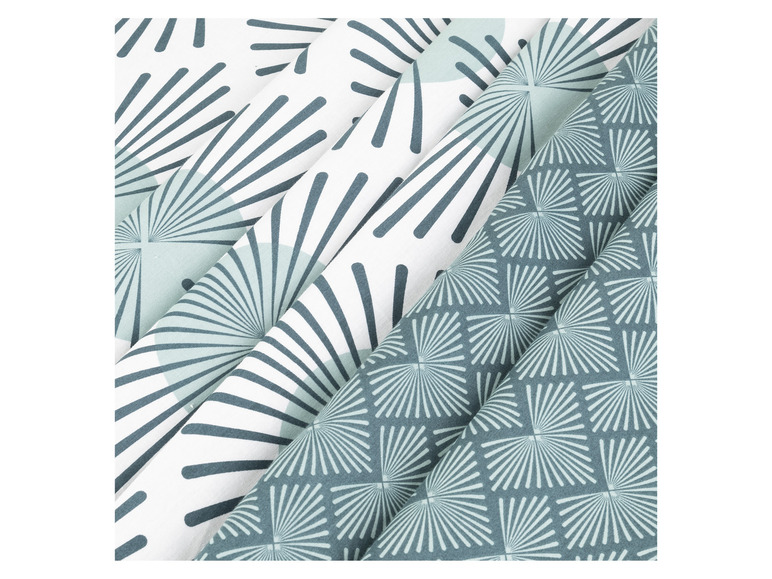 Tissus avec un motif en forme de rayon dans différentes couleurs.