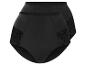 Deux culottes taille haute noires avec dentelle.