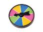 Roulette de jeu colorée avec flèche noire, sous licence Ravensburger Verlag GmbH.
