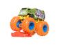 Camion Hot Wheels Monster Trucks vert avec roues orange et bleues