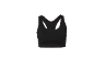 Soutien-gorge de sport noir avec dos nageur