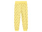 Pantalon de jogging jaune à motif de fraises.
