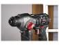 Gros plan d'une perceuse Parkside Performance noire et rouge
