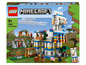 Ensemble LEGO Minecraft avec un grand lama et un village.