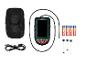 Endoscope Parkside avec accessoires et piles.