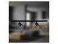 Système de spots sur rail noir BRILONER avec deux spots orientables
