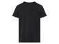 T-shirt noir uni, vue arrière.