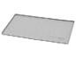Tapis rectangulaire en silicone gris avec motif triangulaire en relief et texte 'Mara & Mila's World'.