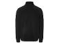Sweat-shirt en polaire noir à col montant.