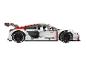 Un modèle de voiture de course Audi Sport blanc, fait de blocs.