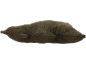 Coussin en peluche marron en forme de phoque ou de lamantin