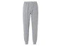 Pantalon de survêtement gris avec cordon de serrage à la taille.