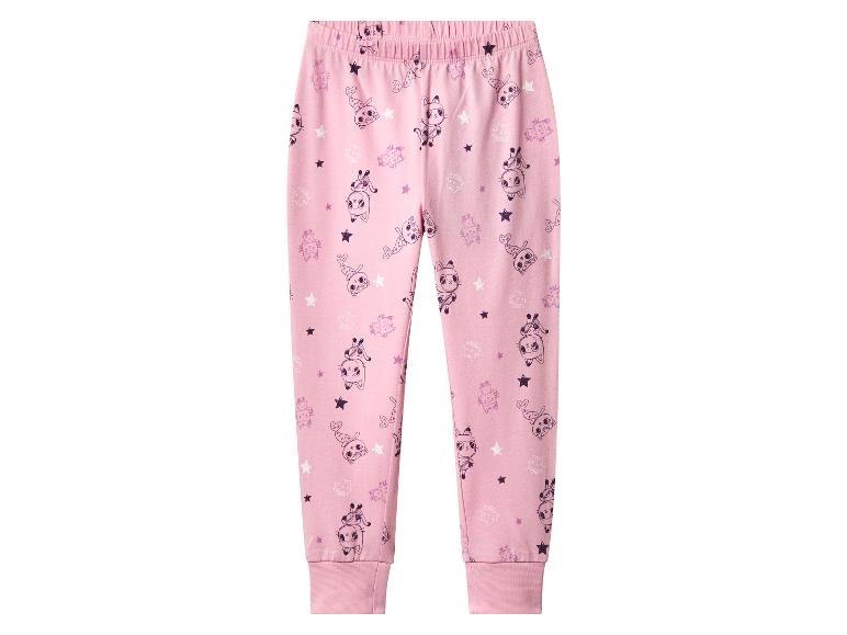 Pantalon de jogging rose pour enfants avec imprimé chats et étoiles