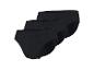 Lot de trois slips noirs en coton pour homme