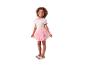 T-shirt, jupe tulle rose et sandales : vêtements pour enfant.