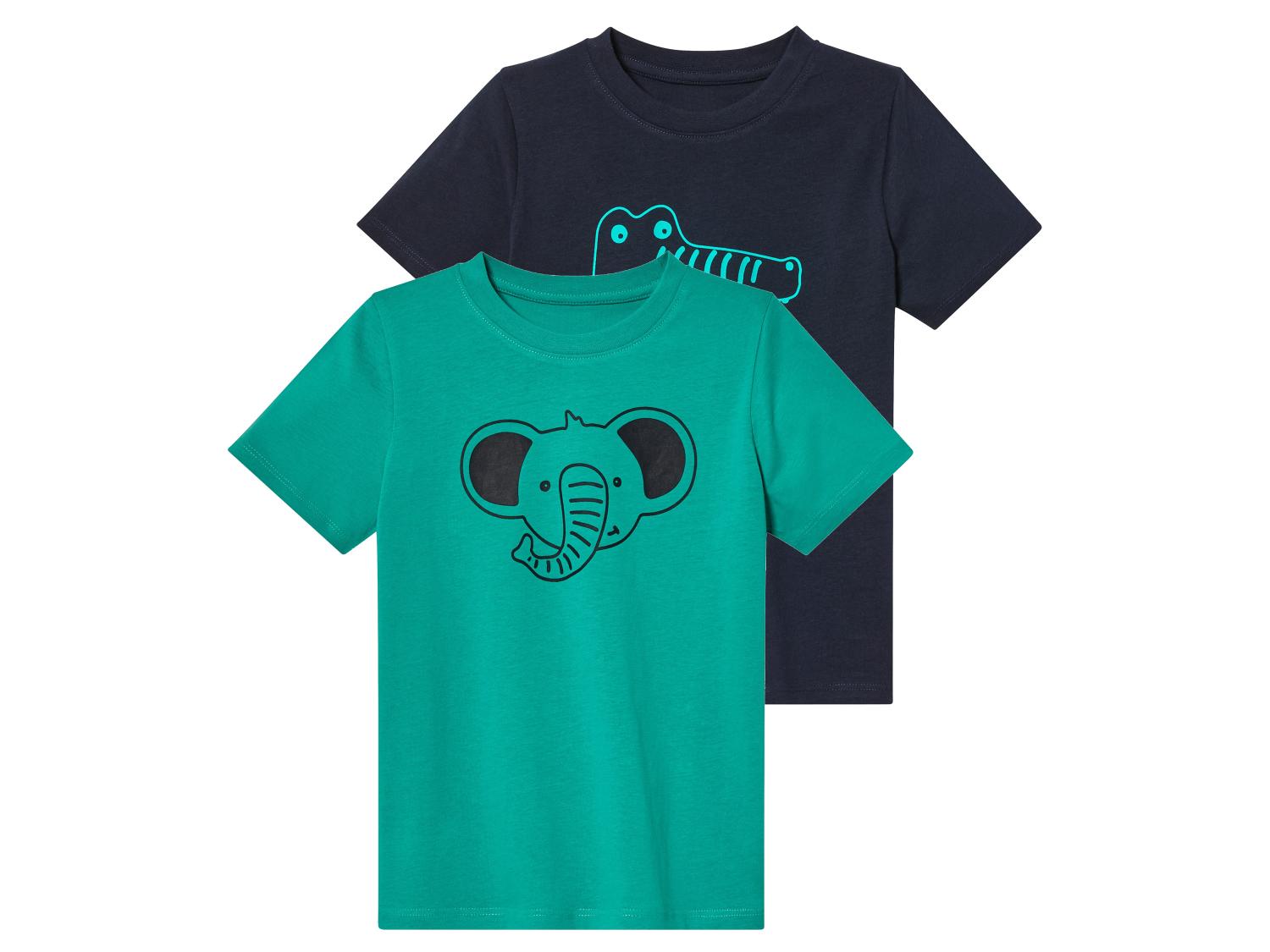 T-shirt Garçon Lupilu Gris Géométrique – Manches Longues, Coton, Taille Unique