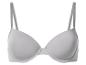 Soutien-gorge push-up gris clair à bretelles réglables