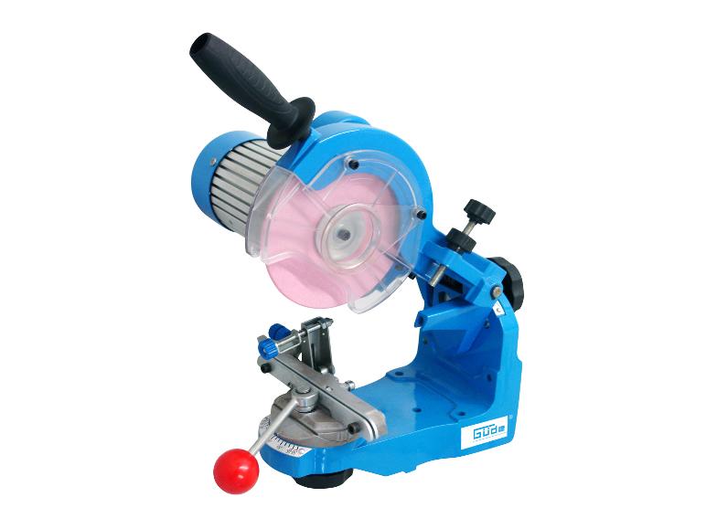 Affûteur de chaîne électrique Güde bleu avec meule rose