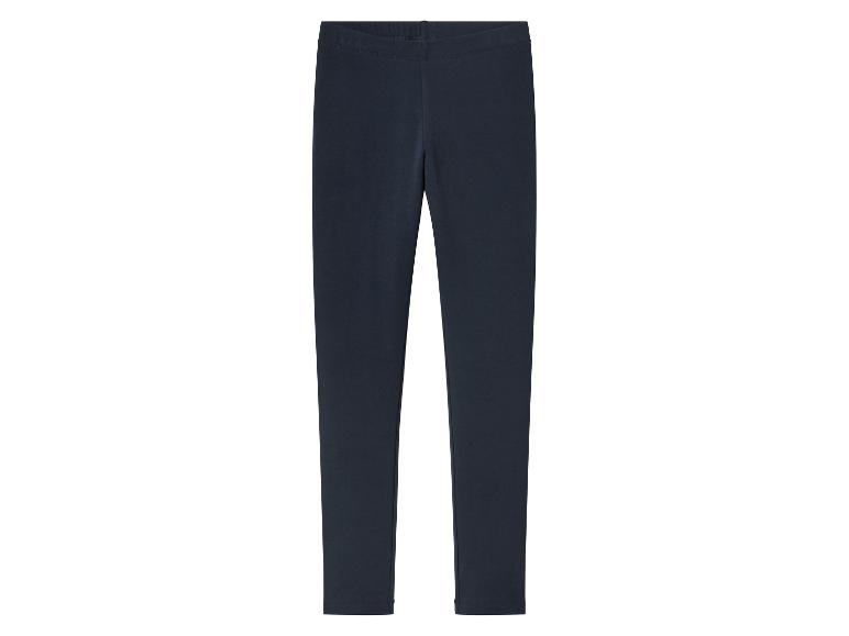 Legging simple noir en coton pour enfant.