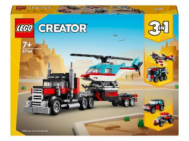 LEGO® CREATOR 31146 Le Camion Remorque avec Hélicoptère