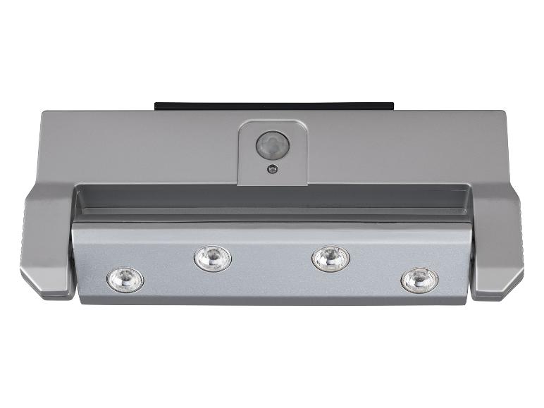 Lumière sous-armoire argentée avec capteur de mouvement et quatre lumières LED