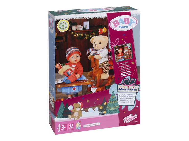 Aller en mode plein écran : Baby Born Calendrier de l'Avent avec vêtements et accessoires - Image 1